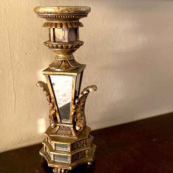Accents Mirrored Candle Holder Poshmark